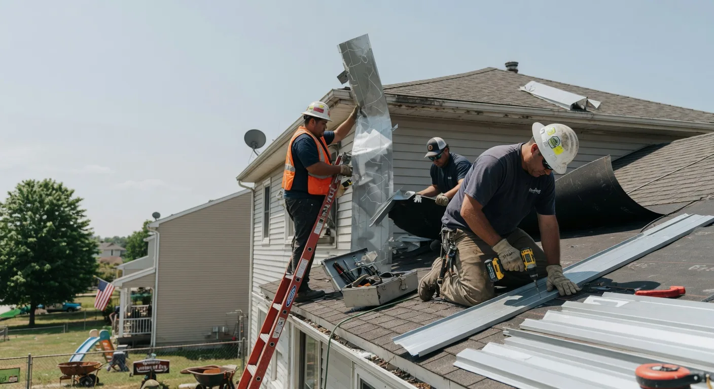 Storm Damage Metal Roof Repair in Haworth, OK